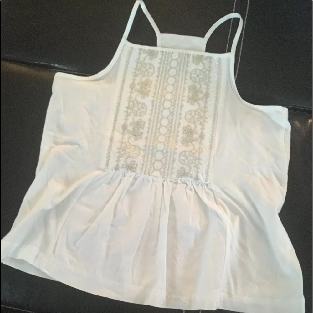 Crewcuts white shirt 6/7